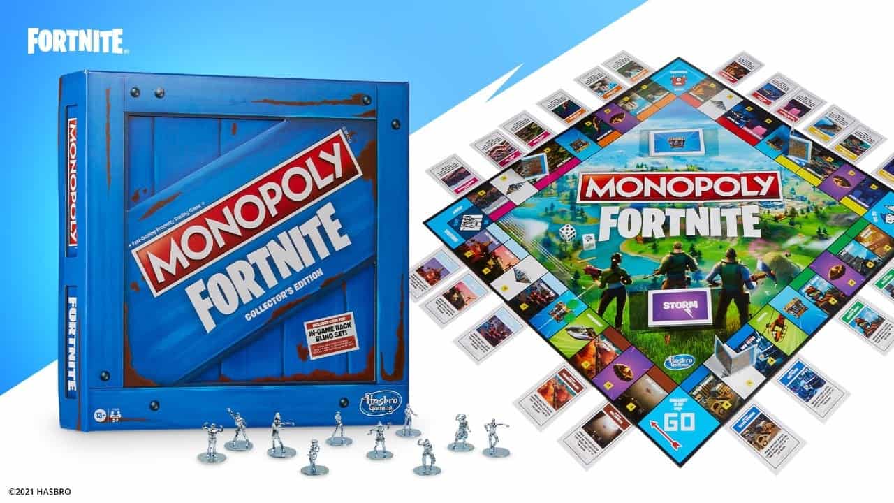Monopoly Fortnite Colaboración Tablero