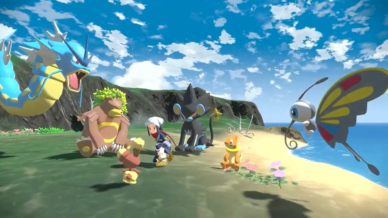 Pokémon Legends Arceus Personaje Playa