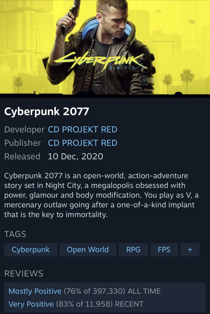 Cyberpunk Steam