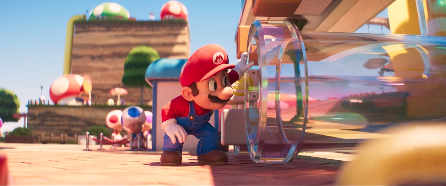 Mario Movie Clear Pipe