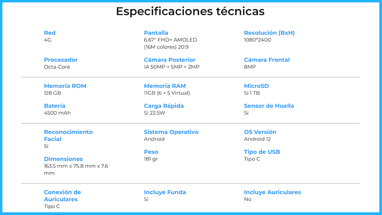 ZTE Blade V40s Especificaciones Técnicas